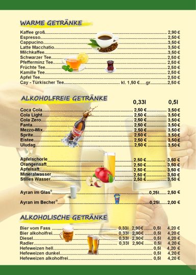 Alkoholfreie Getränke