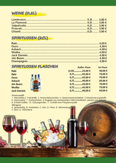 Alkoholische Getränke